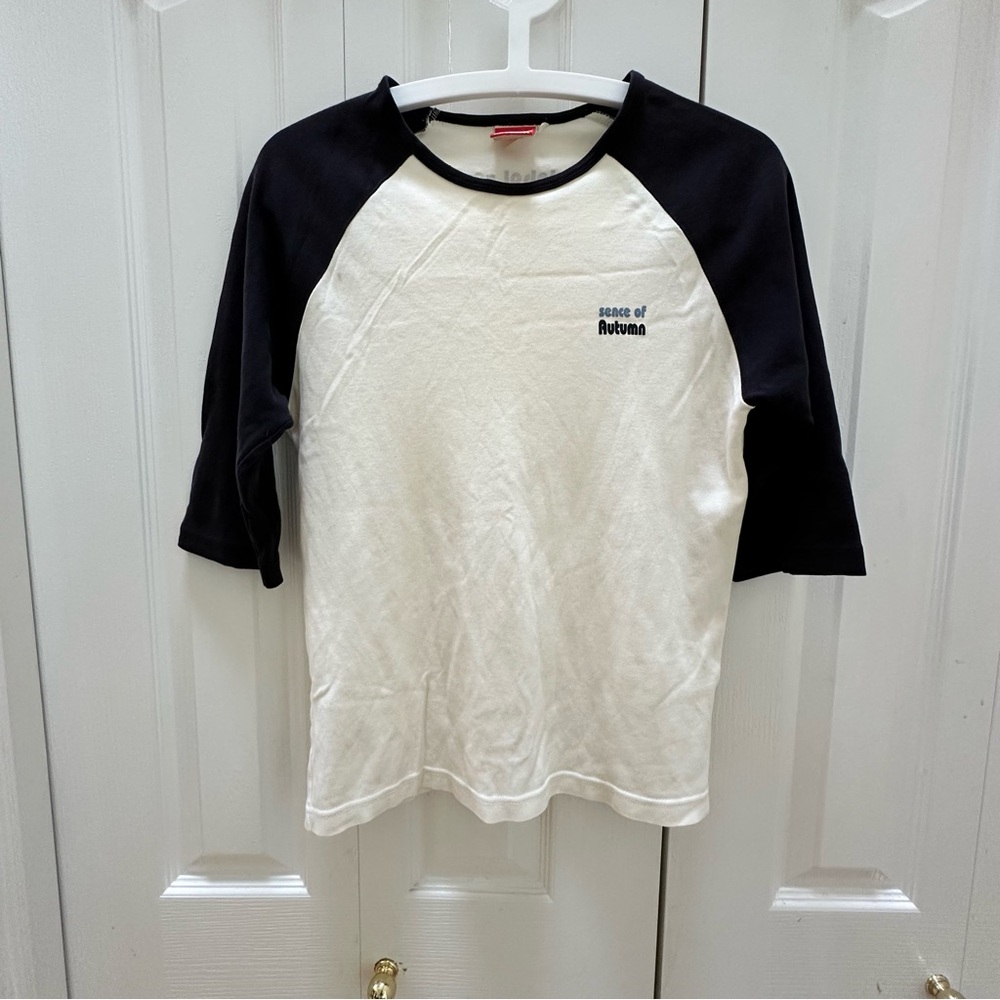 Koyo Works Special Men Black and White Raglan Shirt S